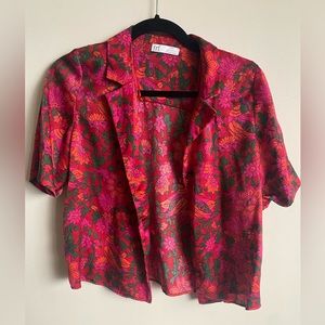 Floral Button Up